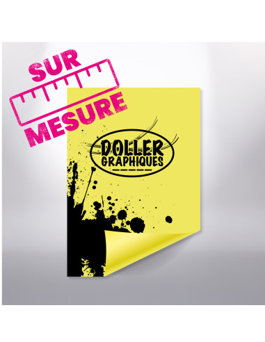 Affiche fluo sur mesure
