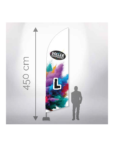 Drapeau plume classique