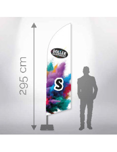 Drapeau plume classique 2