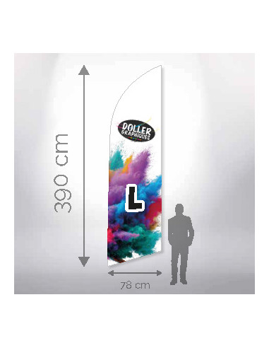Drapeau plume classique