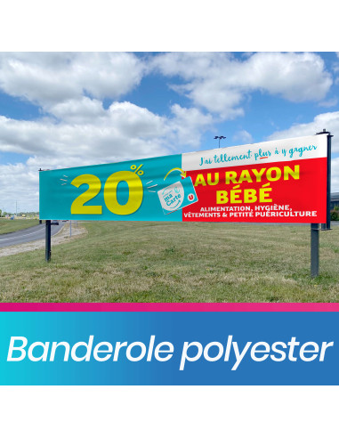 Banderole économique  polyester