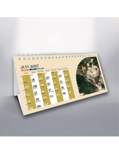 Calendrier Chevalet 10 par 21