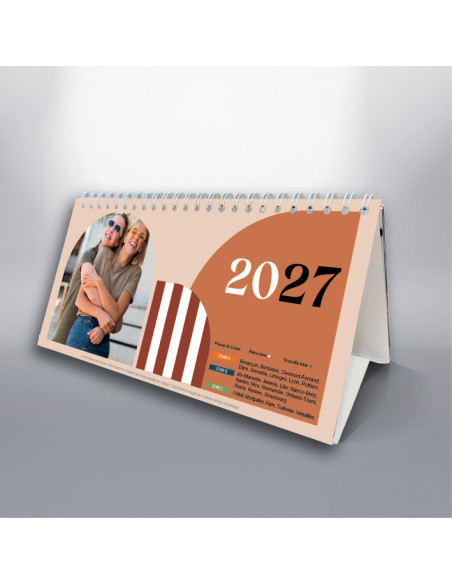 Calendrier Chevalet 10 par 21
