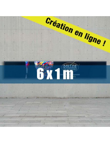 Banderole 6x1m