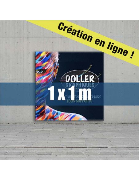 Banderole 1x1m