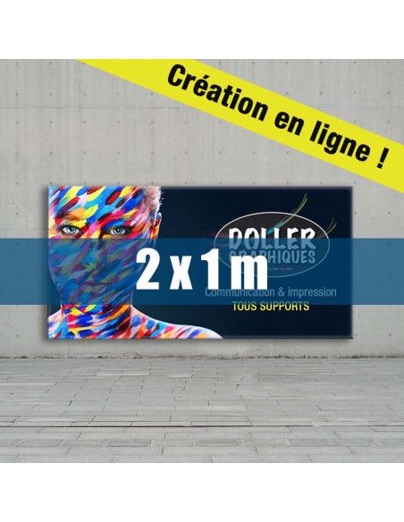 Banderole 2x1m