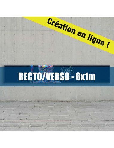 Banderole 6x1m Recto/Verso