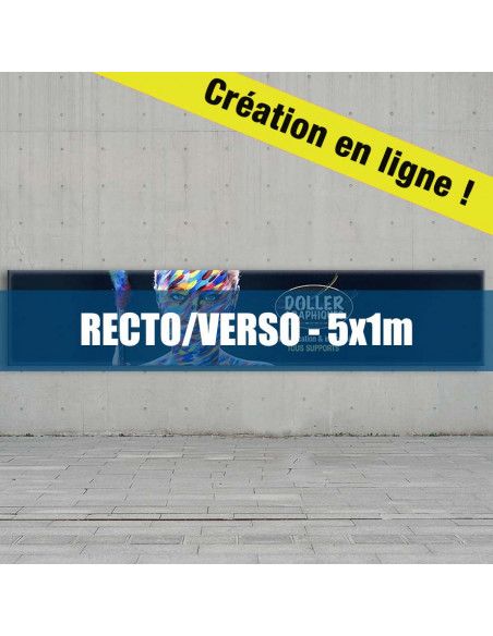 Banderole 5x1m Recto/Verso