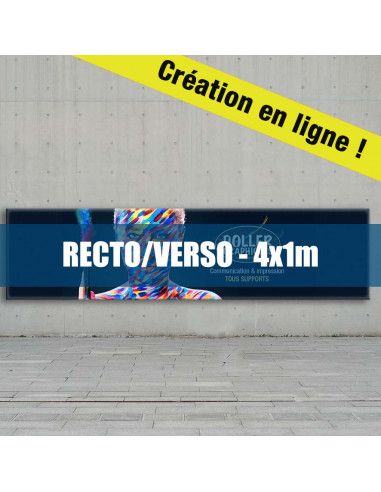 Banderole 4x1m Recto/Verso
